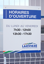 Plaque horaires