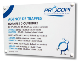 Plaque horaires